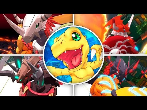 Agumon & Digivolutions – Unique Skills Showcase | Digimon Story Time Stranger