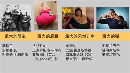 硬核 人类身体部位尺寸世界之最
