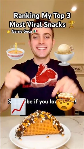 Ranking My Top 3 Most VIRAL Snacks 🤯🔥 #Shorts