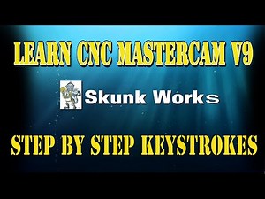 Learning How To use Cad Cam Mastercam v9 with Cnc mill cutting