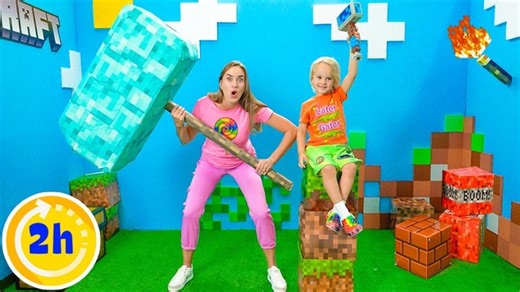 Chris and Mom explore Video Games Rooms - Funny kids adventures | 2 Hour Video. 00:00 Chris and Mom 100 layers of Video games challenge 07:51 Vlad and Niki Frozen Toys Challenge 13:06 Chris and Niki explore Mom's ice cream truck 16:58 Vlad and Niki - Funny stories with kids toy cars 21:20 Car Garage Adventure with Chris - Learn colors for kids 24:12 Chris helps Mom take care of pink car 29:17 Chris rides on toy police car - Kids stories about good behavior and rules 32:39 Chris builds a Secret 7