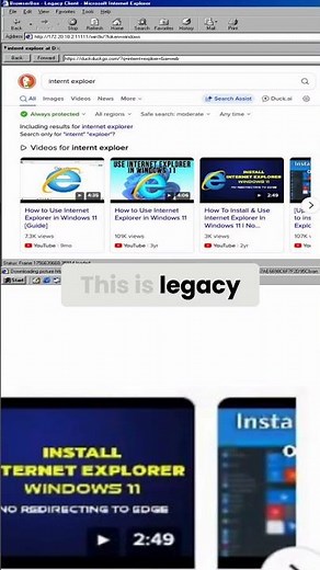Windows 98 Browsing the Modern Internet?! CRAZY! #shorts