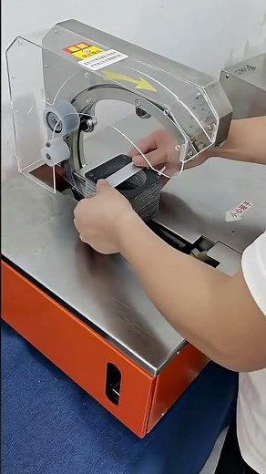 stretch wrap bundling machine for gaskets #stretchstrappingmachine #stretchwrapmachine #tiemachine