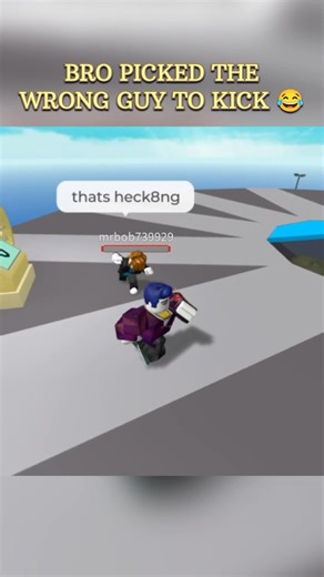 Bro picked the wrong guy to kick 💀 | Roblox #shorts #roblox #funny