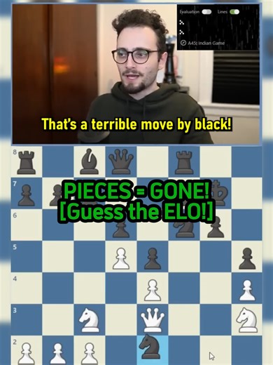 HE MISSED MATE, GUESS THE ELO SO THAT NEVER HAPPENS AGAIN!! #chess @levyrozman