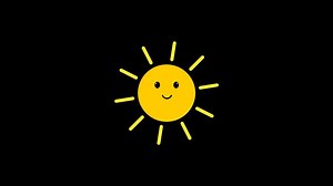 Download Sun gif animation. alpha channel transparent background. 4K Resolution for free