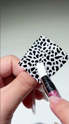 Easy Cow Print Nail Art Tutorial 🐄✨ #Shorts #CowPrintNails #Y2KNails #NailMAD
