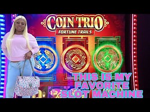 GAMBLE WITH PEACH 🍑 ON MY FAVORITE SLOT MACHINE COIN TRIO AT SEMINOLE HARD ROCK TAMPA, FL 🎰