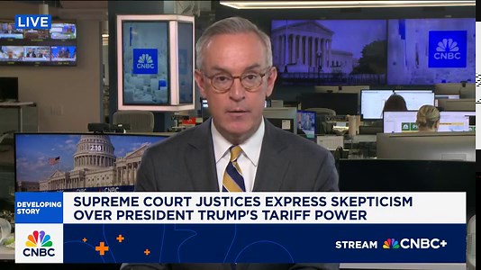 Supreme Court hears challenge to Trump administration's tariff policy