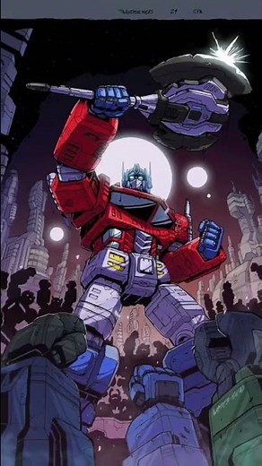 Cosmic armor Superman vs optimus prime IDW