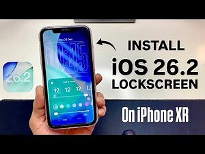 iOS 26.2 LockScreen Widgets - How to Install iOS 26.2 LockScreen Widgets on iPhone XR