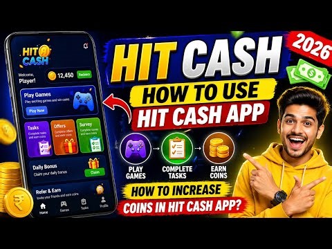 Hit Cash App 🤑 | How To Use Hit Cash App In Telugu | Hit Cash App Me Coin Kaise Badhaye