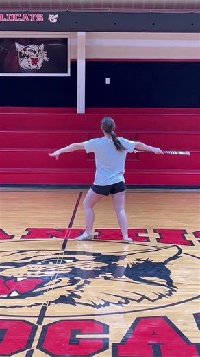 Ringling feature twirler tryout routine with music part 1