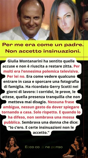 Giulia Montanarini difende Gerry Scotti “Per me era una figura pulita” Dopo gli applausi
