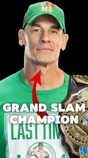 How John Cena finally became a Grand Slam Champion #wwe #wrestling #shorts