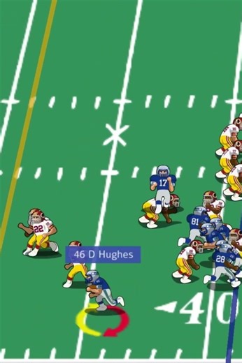 1985 Redskins vs Seahawks (highlight) David Hughes touchdown run.