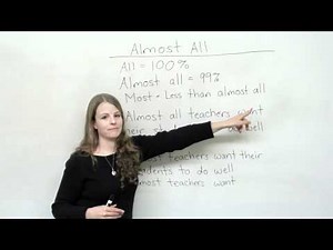Basic English Grammar: MOST, ALMOST, or ALMOST ALL?
