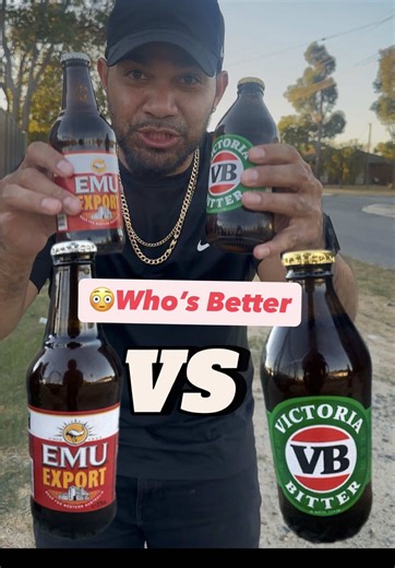 Emu Export VS @victoriabitter Who’s The Better Beer! 😳 I put it to the test to find out which beer in Australia is the best! #beer #australia #victoriabeer #fyp #emuexport