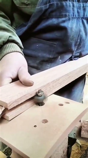 The Process of Shaping Wood Edge Profiles with a Router Table #shorts