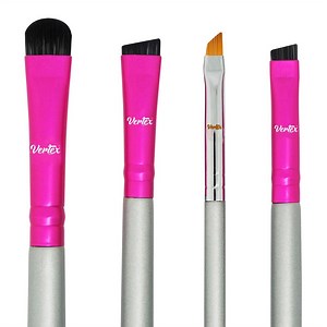 Vertex Beauty Eyebrow Brush Kit Thin Angled Makeup Brush Eye Brow Concealer Contour Brush to Shape Conceal Eyes Duo Spoolie Brushes Firm for Filling Pomade Gel Defining Arches Winged Eyeliner Stencil