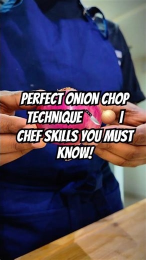 Perfect Onion Chop Technique 🔪🧅 | Chef Skills You Must Know! #ChefSkills #OnionCutting