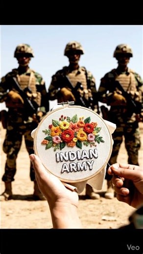 Indian army embroidery design ❤️