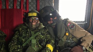 We travelled by land and air. We loaded on to a Chinook helicopter where the crew flew us to the position where we rendezvoused with soldiers from the 1st Battalion, Royal Canadian Regiment where orders were given on how the assault would transpire. 4th Canadian Division - 4e Division du Canada Canadian Army #COLLABORATIVESPIRIT | Canadian Military Family Magazine