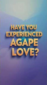 Agape Love The Love of Jesus