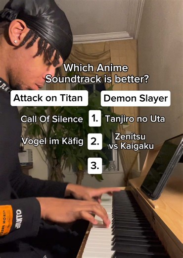 Which Anime have you got winning this one? - Donner OURA™ R300 Home Digital Piano (code 'tbchords') Use my code for up to 15% OFF OURA pianos on Donner official site! Link in my bio! @Donner Music #demonslayer #kimetsunoyaiba #attackontitan #animeost #pianotok