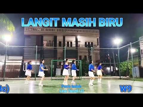 LANGIT MASIH BIRU Line Dance (Demo: Lina Tanzil & Friends Poris Indah) - 160326