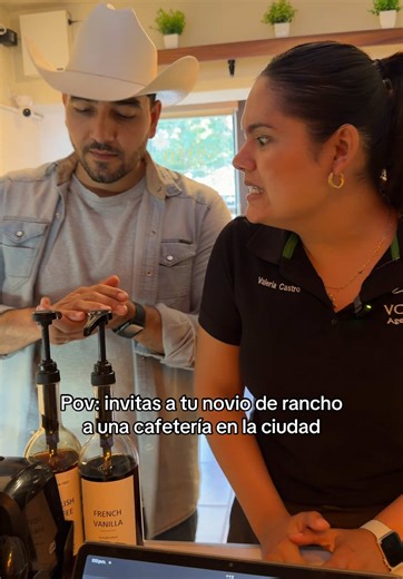 Invitando a tu novio de rancho a una cafetería