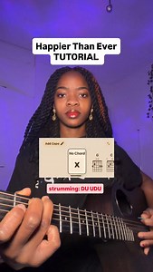 Happier than ever 🎸 Chords - Billie Eilish #billieeilish #guitar #guitarplayer #guitarcover | beccasmelodies