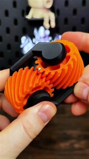 Gear Fractal Fidget Toy 3D Printed Spinning Gear Puzzle