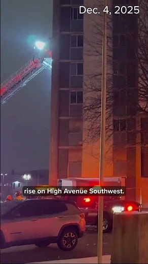 Canton Fire Department responds to overnight fire at vacant high-rise apartment building: See video