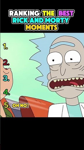 RANKING MOST ICONIC RICK AND MORTY SCENES #rickandmorty #shorts #funny #ranking #cartoon #cartoons