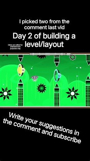 day 2 of building a lvel #geometrydash #gd #geodash #milliapatch