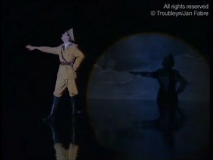 THEATRE / DANCE PERFORMANCE: "GLOWING ICONS" Direction, choreography, scenography Jan Fabre / Dramaturgy Miet Martens / Costumes Lies Van Assche / Sound track Charo Calvo. Trailer with Jan Van Hecke as Chaplin. | Troubleyn/Jan Fabre