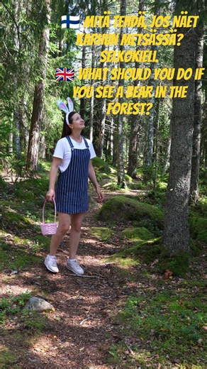 🇫🇮 Mitä tehdä, jos näet karhun metsässä? Selkokieli.