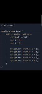 Java code practice: Operators