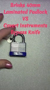 5.6K views · 54 reactions | Brinks Padlock VS Covert Instruments Bypass Knife #lockpicking #locksport #ladylocks | Captain Lock Smith | Facebook