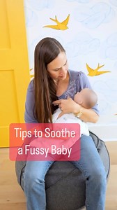 👶🏻 Wondering how to soothe a fussy baby? 💖 Try these tips to keep your little one happy and content 🤗: 👉 Bounce on a birth ball: The steady movement instantly calms baby’s (and your!) nervous system. Rocking baby also releases endorphins improving mood and reducing stress. Finally, scientists found that rocking babies lengthens and deepens sleep. 👉 Use a noise machine or your kitchen fan: The white noise can work wonders in calming a fussy baby. That’s because white noise stimulates your b
