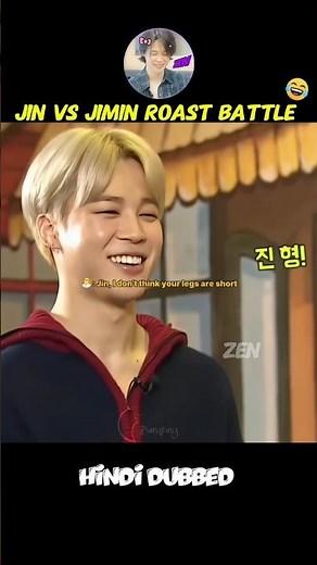 jin vs jimin 🤣 hindi dubbed #bts