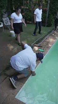 How to do the best pool edge cleaning ✨🧽💦