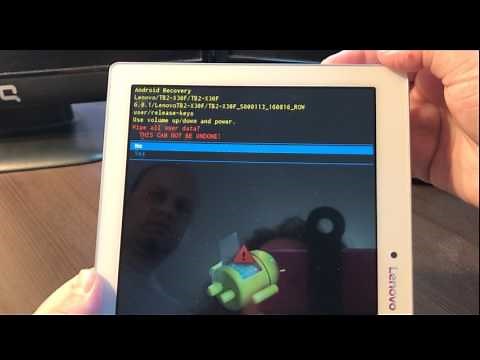 Lenovo Tablet How to reset