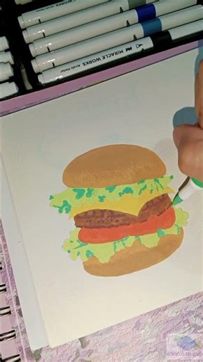 Cheeseburger Drawing🍔