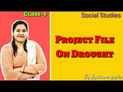 Disaster Management|Class9|Project File On Drought|Creative content|Social science|Cbse|NCERT