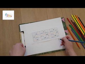 Numerele de la 1 la 30 - joc pe hartie