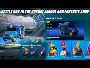 *NEW* Battle Bus In The Rocket League & Fortnite Item Shop!!!! - Item Shop Update