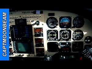 Beechcraft Super King Air 350 Cockpit in flight