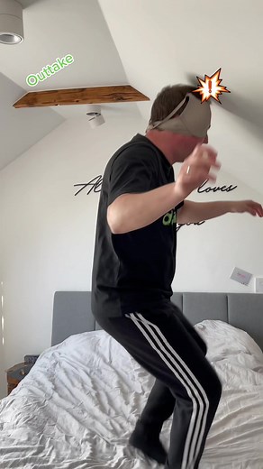 Funny Bedroom Outtakes: Blindfolded Jump Fails